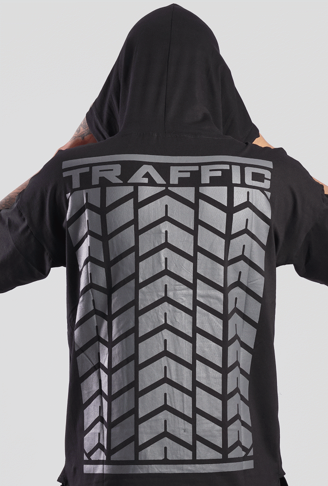 YGN TRAFFIC TYRE Design Hoodie Black &Gray (Boy)